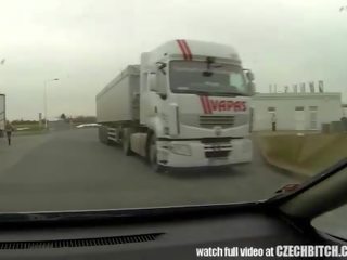 Real WHORE Picked up Between Trucks and Get Paid f
